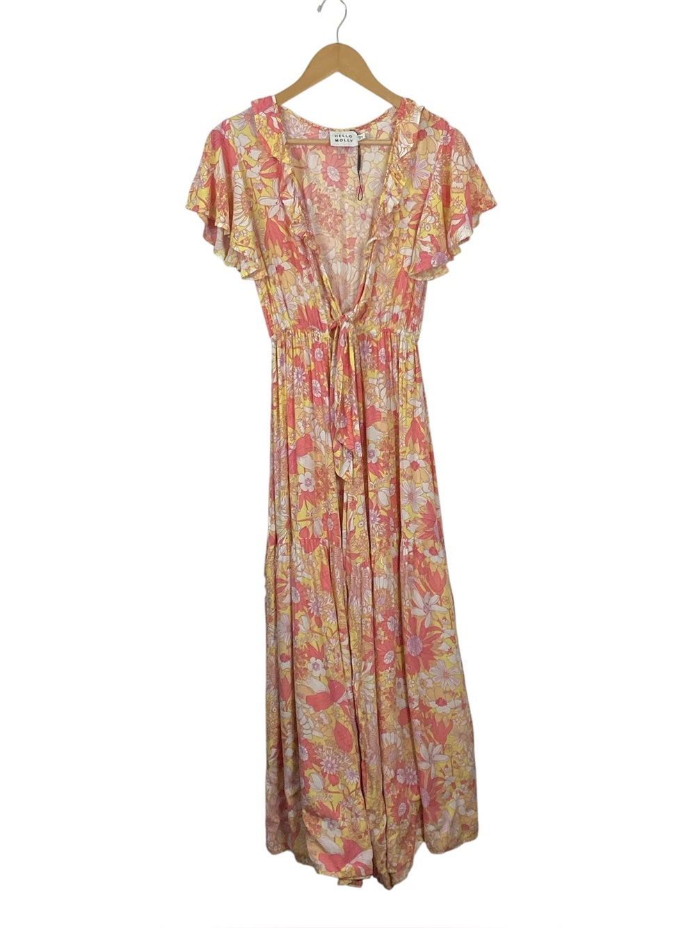 Hello Molly Natural Heights Floral Jumpsuit Size 4